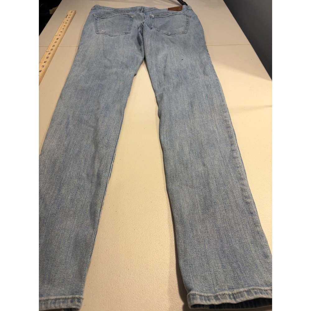 Abercrombie & Fitch Felix Super Slim Distressed Light Wash Jeans Mens 32x34 - Picture 11 of 12